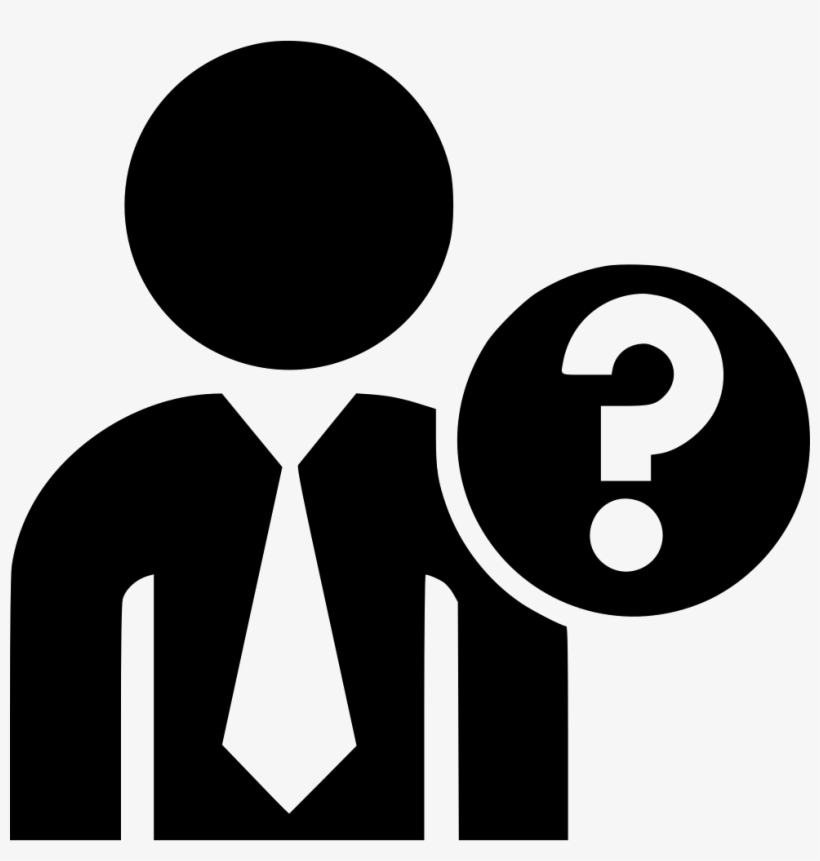 Executive Question Man Comments - Executive Question Icon, transparent png #280543
