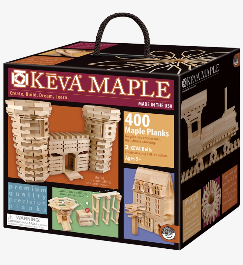 View Larger Image - Keva Maple 400 Plank Set, transparent png #280566