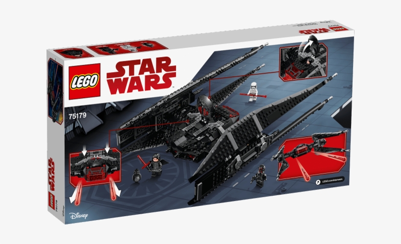 Measures Over 4” High, 16” (41cm) Long And 9” (23cm) - 75179 Kylo Ren's Tie Fighter, transparent png #281124