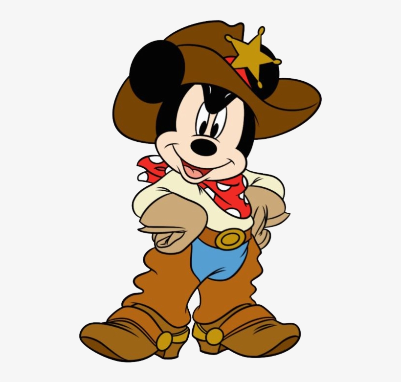 Cowboy Clipart Png - Mickey Cowboy Png, transparent png #281977