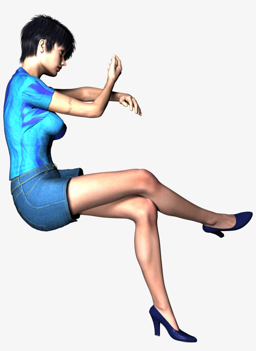 Woman Sitting Pose Girl People 1043464 - Sitting, transparent png #281980