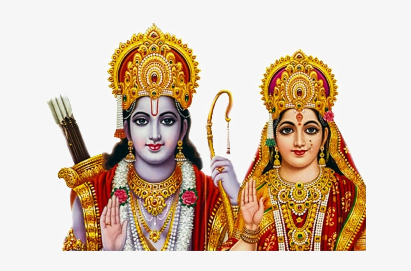 Lord Krishna Png Transparent Images - Ram Sita Images Hd, transparent png #282100