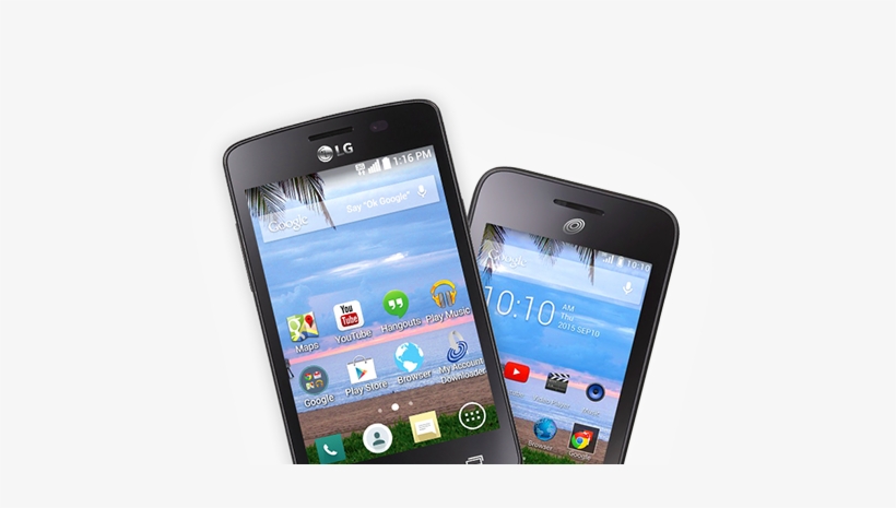 Two Smartphones - [6-pack] Supershieldz Lg Lucky (straight Talk) Screen, transparent png #282592