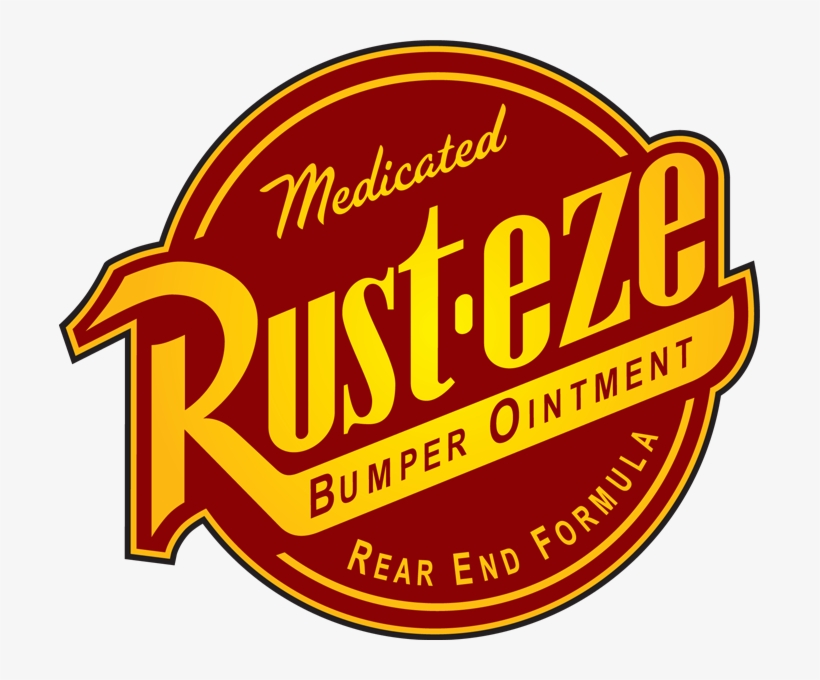 Disney's Cars Lightning Mcqueen Rust-eze Logo - Rust Eze Clipart, transparent png #282665