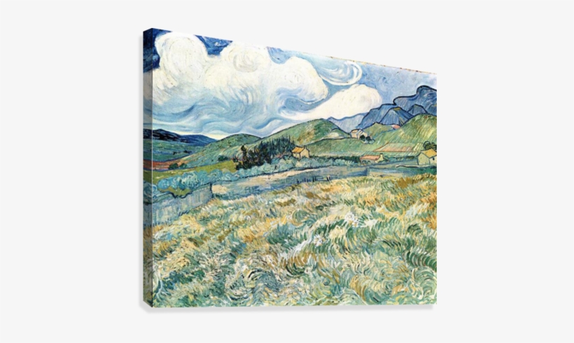 Mountain Landscape Behind The Hospital Saint-paul By - Vincent Van Gogh Mountain Landscape Behind The Hospital, transparent png #282709