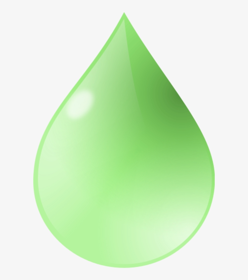 Green Clipart Raindrop - Water Drop Green Vector, transparent png #282923