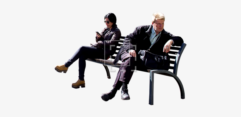 Just Two People Sitting - People Sitting On Bench Png, transparent png #283063