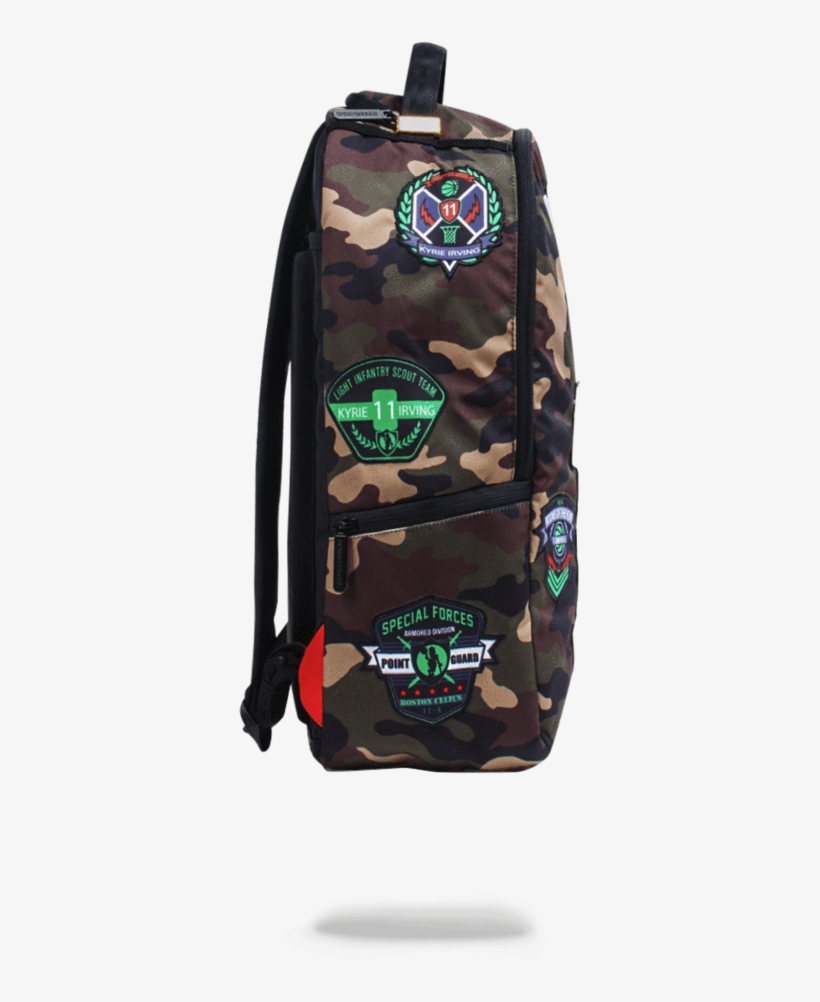 Sprayground- Nbalab Kyrie Irving Camo Patches Backpack - Kyrie Sprayground, transparent png #283320