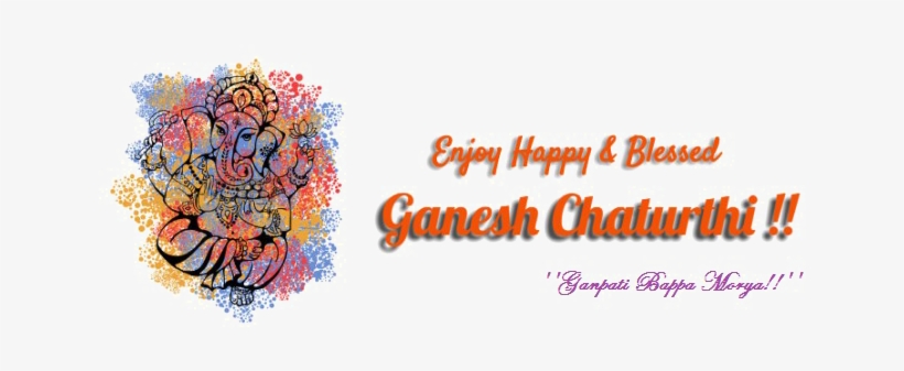 Ganesh Chaturthi Png Download Image - Happy Ganesh Chaturthi Png, transparent png #283481