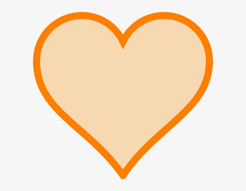 How To Set Use Solid Orange Heart Clipart, transparent png #284058