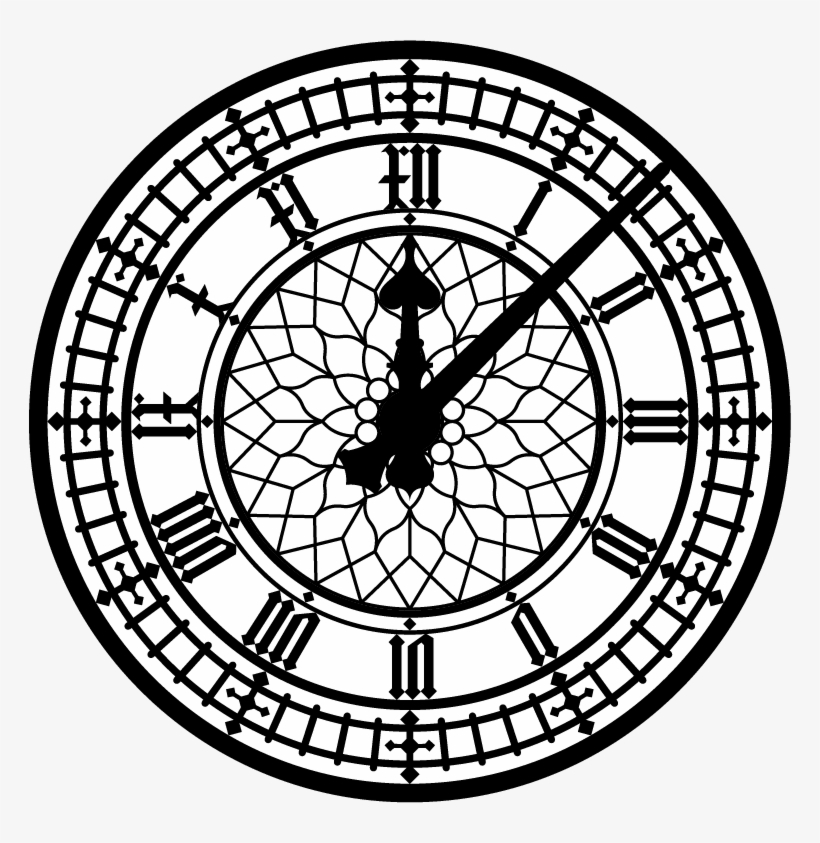 Drawn Clock Clock Face - Big Ben Clock Drawing, transparent png #284225