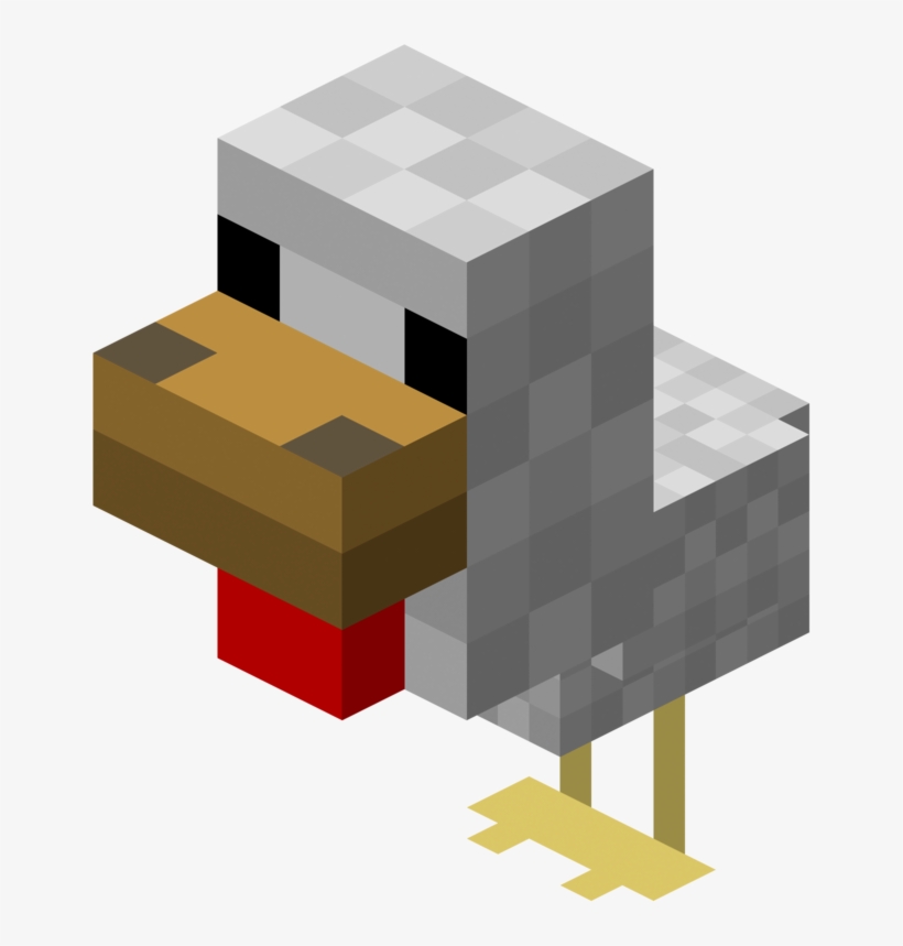 Picture Freeuse Download Oh My Fiesta For Geeks - Minecraft Chicken, transparent png #284319
