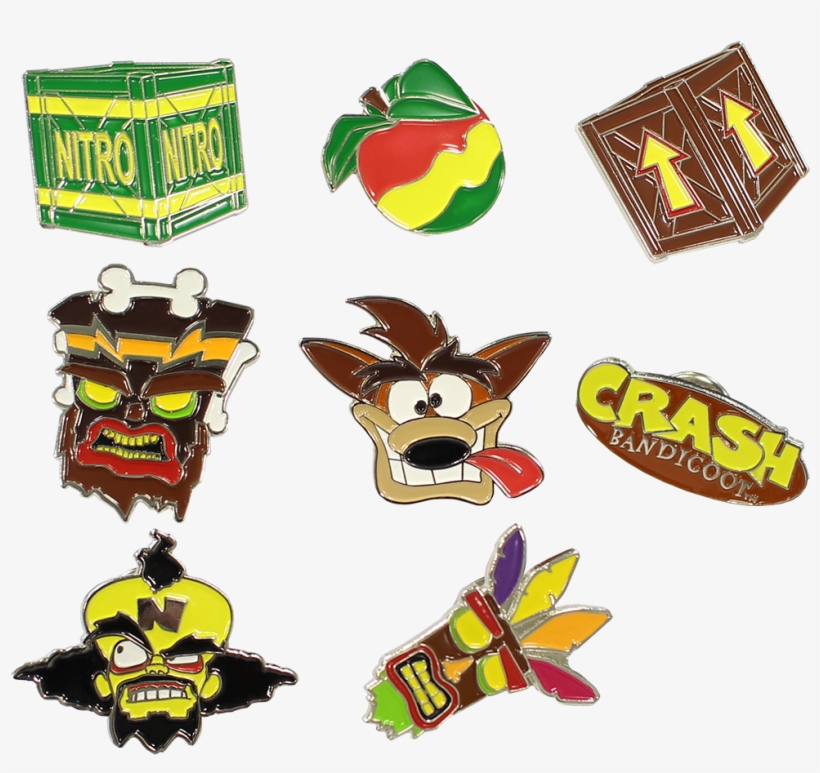 01 Of - Crash Bandicoot Pin Badge, transparent png #284457
