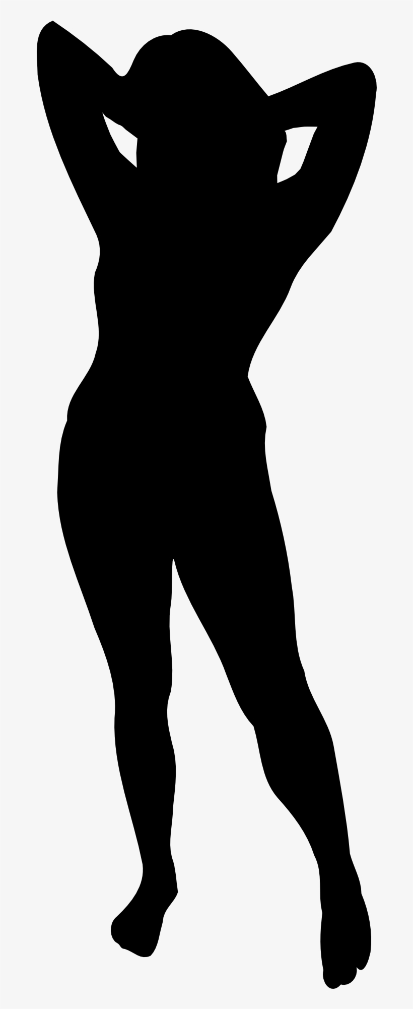 Woman Silhouette - Silueta De Mujer En Negro, transparent png #284496