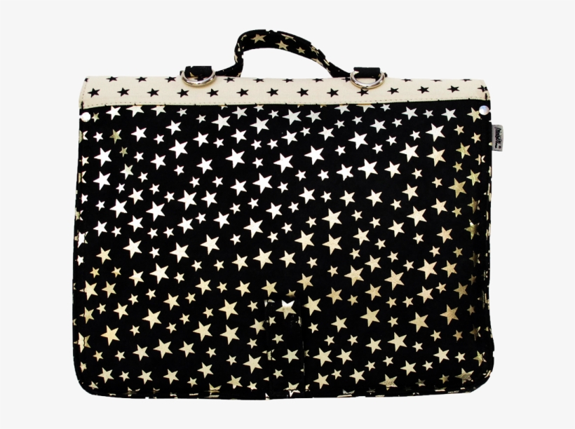 Miniséri Satchel Black And White Stars - Petit Cartable Black Et White Stars - Miniséri, transparent png #284650