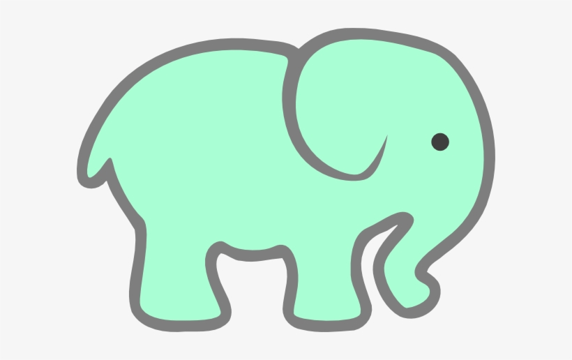 How To Set Use Green Baby Elephant Clipart, transparent png #285455