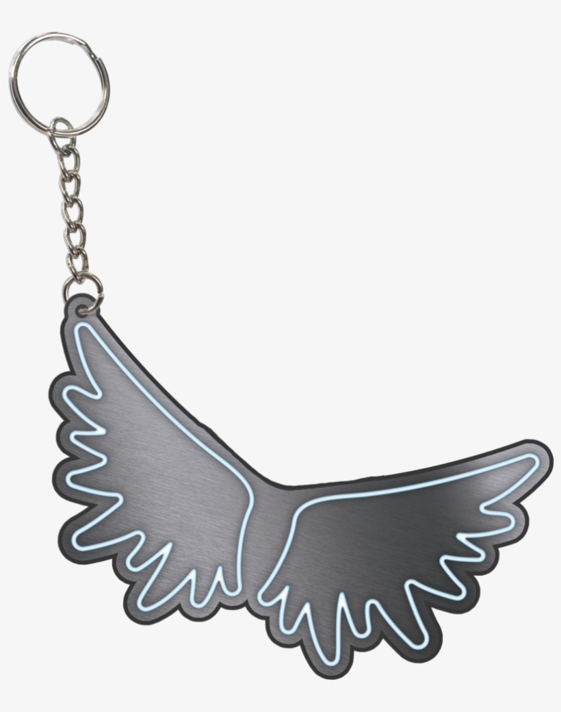'angel Wings' Metal Keyring - Metal, transparent png #285721