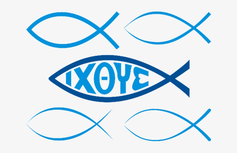 Image Of The Christian Fish Or Ichthys - Christian Fish Signs, transparent png #285977