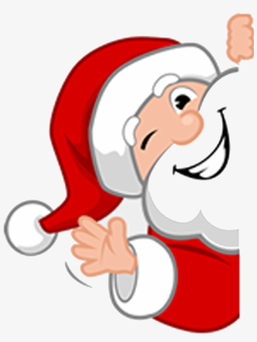 Santa-waving - Secret Santa, transparent png #286022