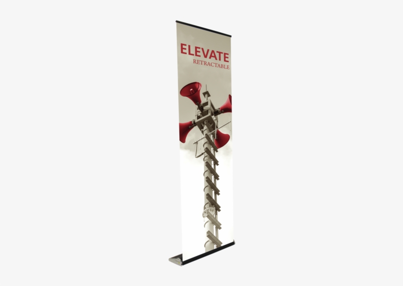 Elevate Retractable Banner Stand Left 1 - Custom Phoenix Mini Full Height Silver Retractable, transparent png #286254