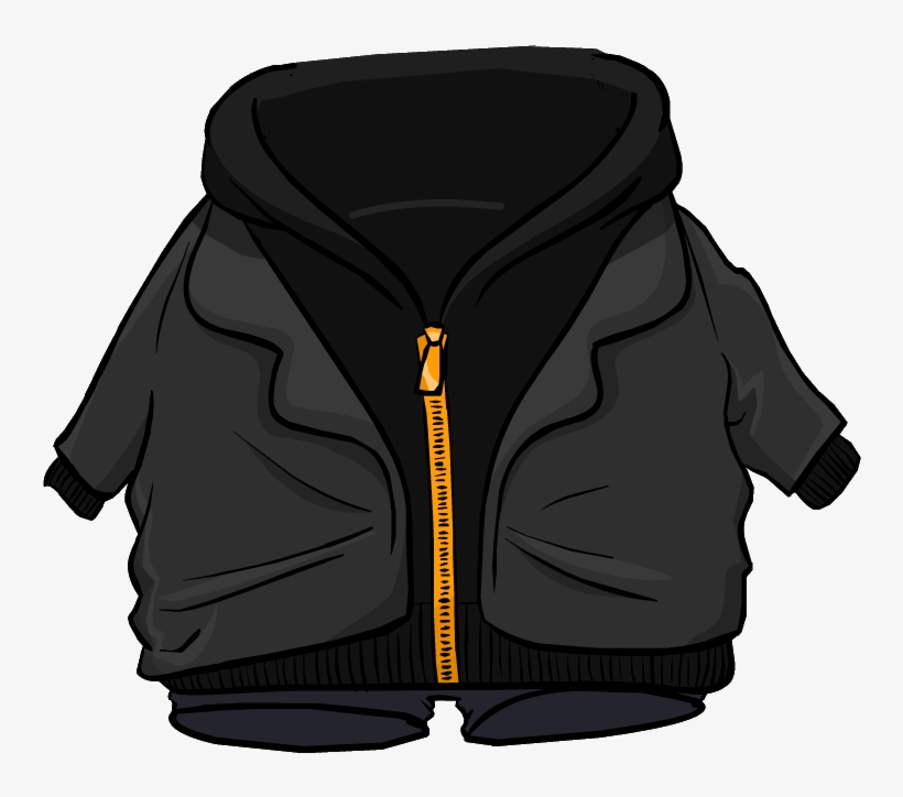 Black Zip Hoodie Clothing Icon Id 4755 - Zipper, transparent png #286304