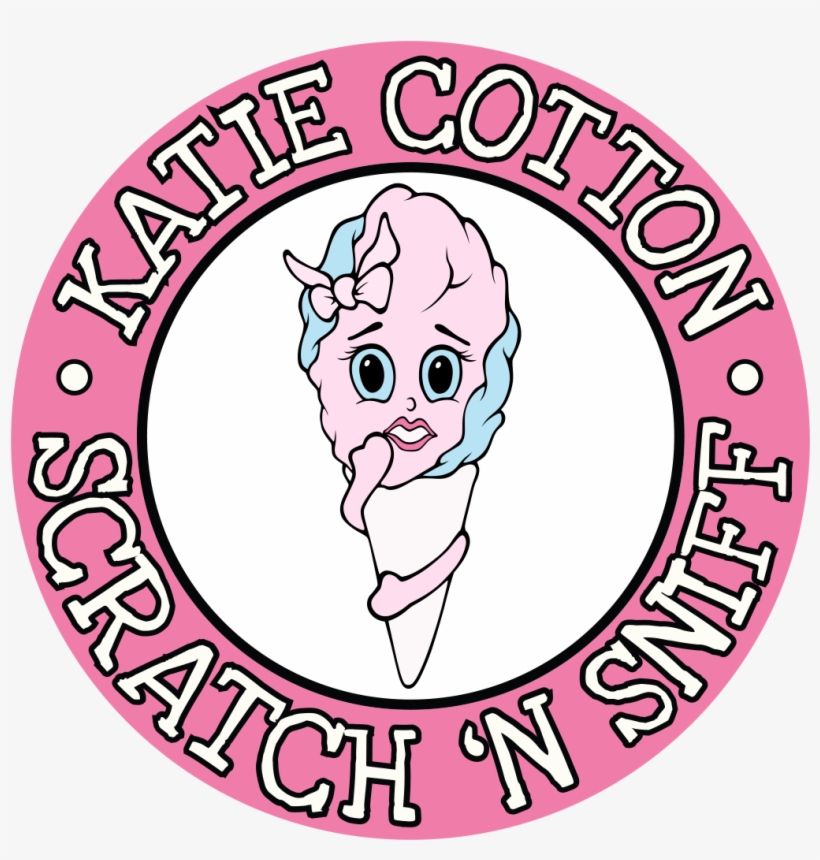 Whiffer Stickers Scratch Sniff Katie New - Cotton Candy Sticker, transparent png #286309