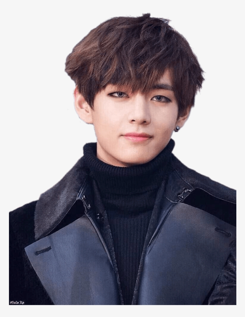 Bts V Black Jacket - Bts V Black Hair, transparent png #286392