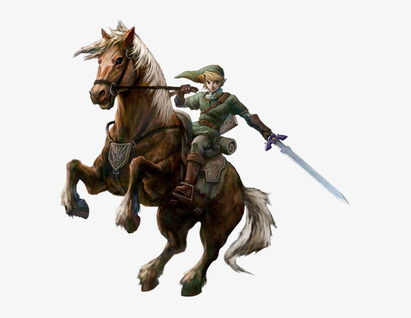 Triforce Of Courage - Link And Epona Twilight Princess, transparent png #286570