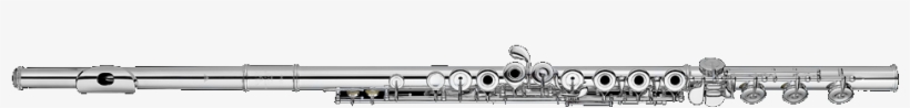 Drawn Flute Music - Western Concert Flute, transparent png #286805