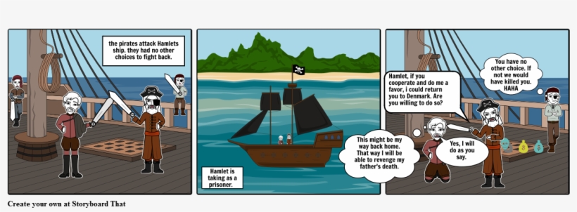 Hamlet Pirate Ship - Hamlet, transparent png #286929