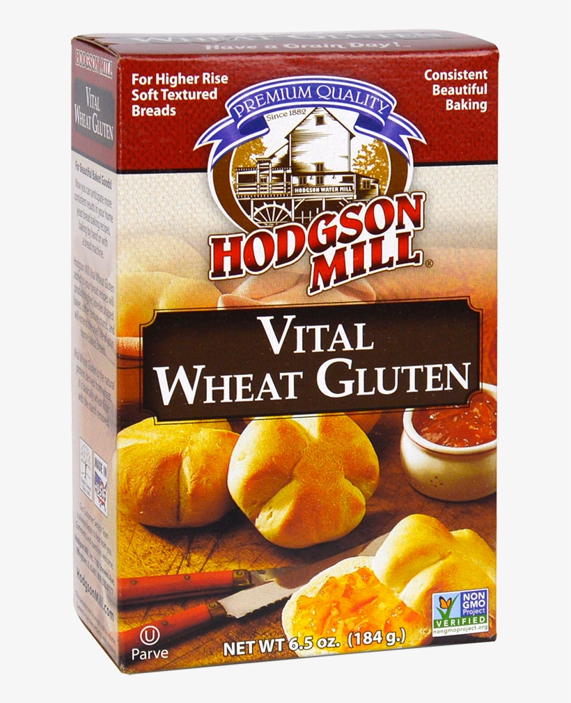 Vital Wheat Gluten - Hodgson Mill Wheat Gluten, Vital - 6.5 Oz Box, transparent png #286952