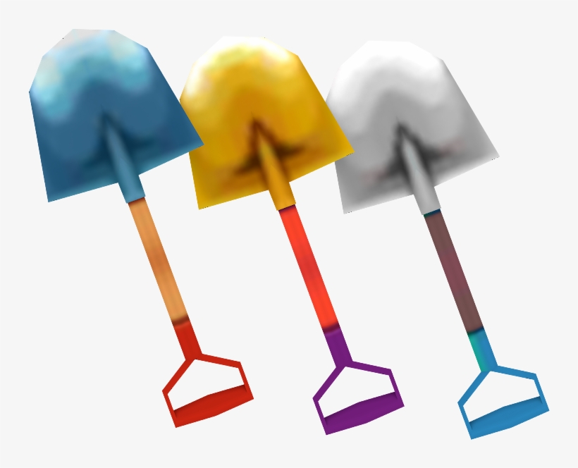 Download Zip Archive - Animal Crossing Shovel Model, transparent png #287019