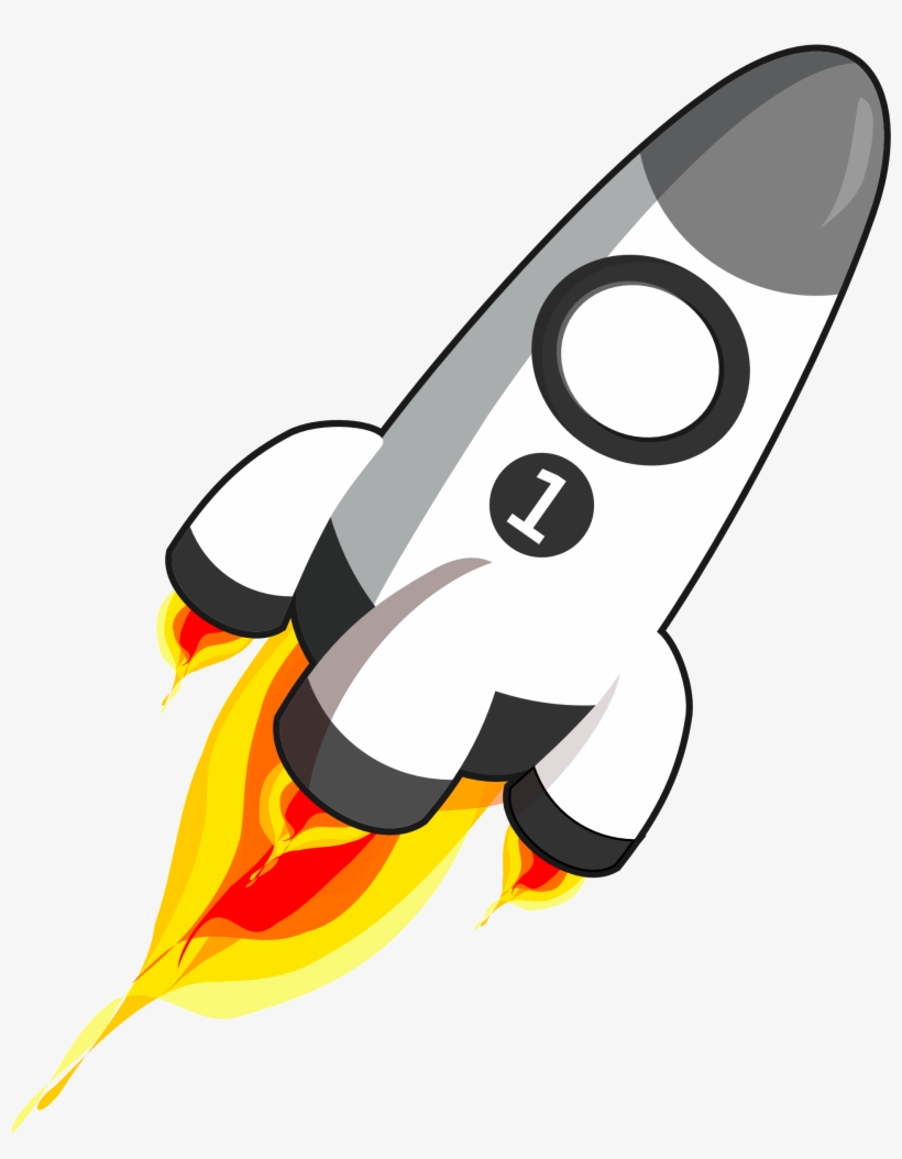 Rocket Clipart Transparent Background - Rocket Blasting Off Clip Art, transparent png #287020