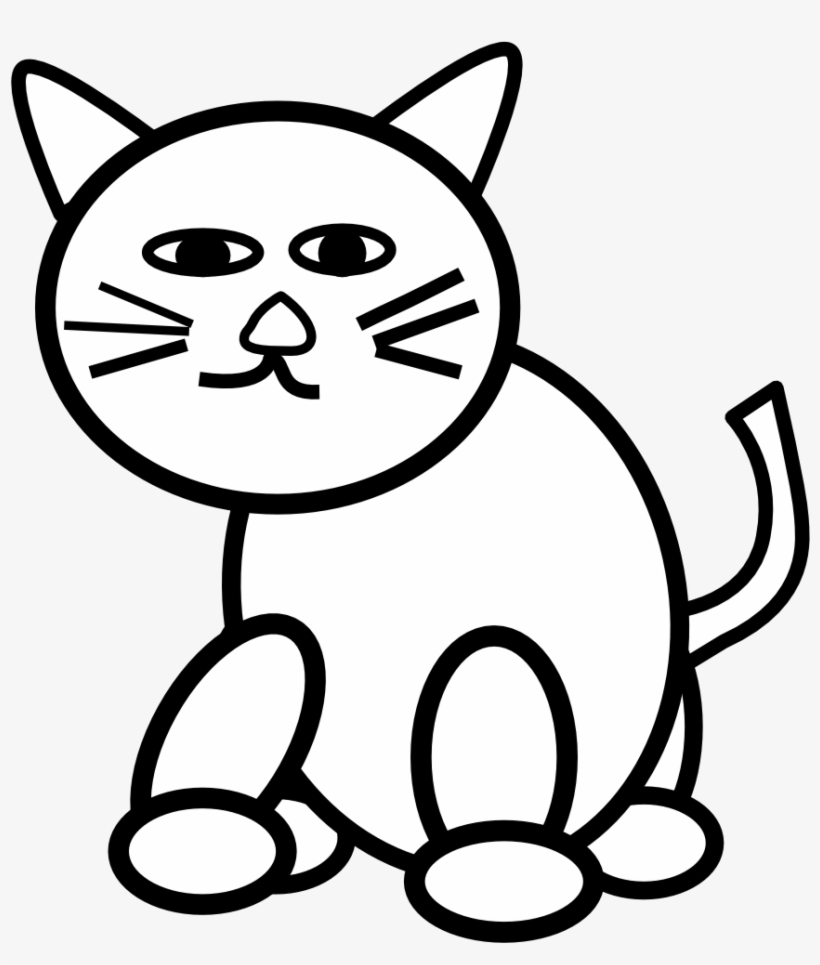 Cute Cat Face Clip Art Hd Kitten Face Clipart Black - Color By Number Addition 1 10, transparent png #287401
