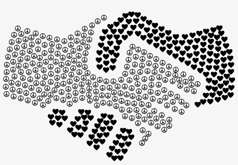 This Free Icons Png Design Of Peace And Love Handshake, transparent png #287451