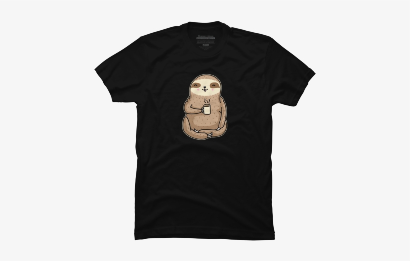 Coffee Sloth $25 - Australia T Shirt Design, transparent png #287517
