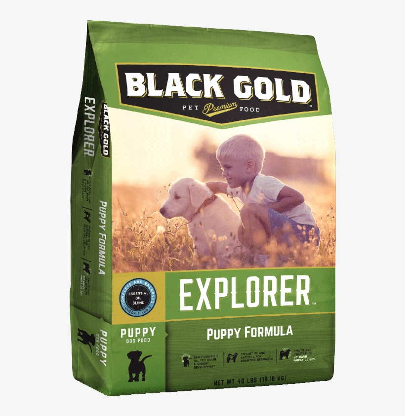 Hd Blackgoldexplrpuppy-2 - Black Gold Explorer Puppy Formula Dry Dog Food, 40-lb, transparent png #287645