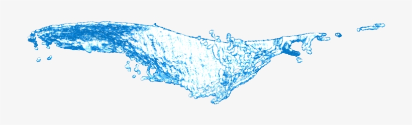 Water Fall10 Blu - Drawing, transparent png #288034