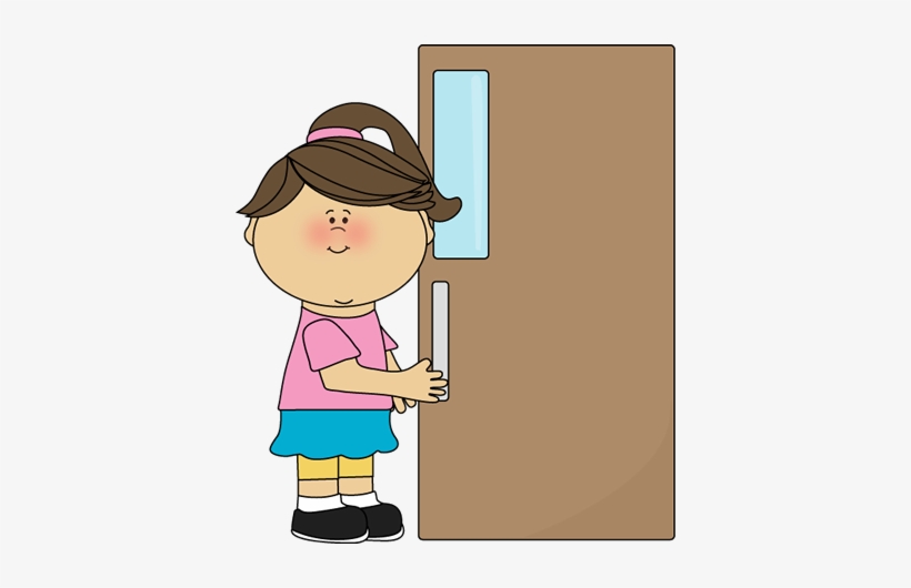 Door Clipart Classroom Door - Door Holder Clipart, transparent png #288107