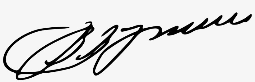 Open - Handtekening Vladimir Poetin, transparent png #288321