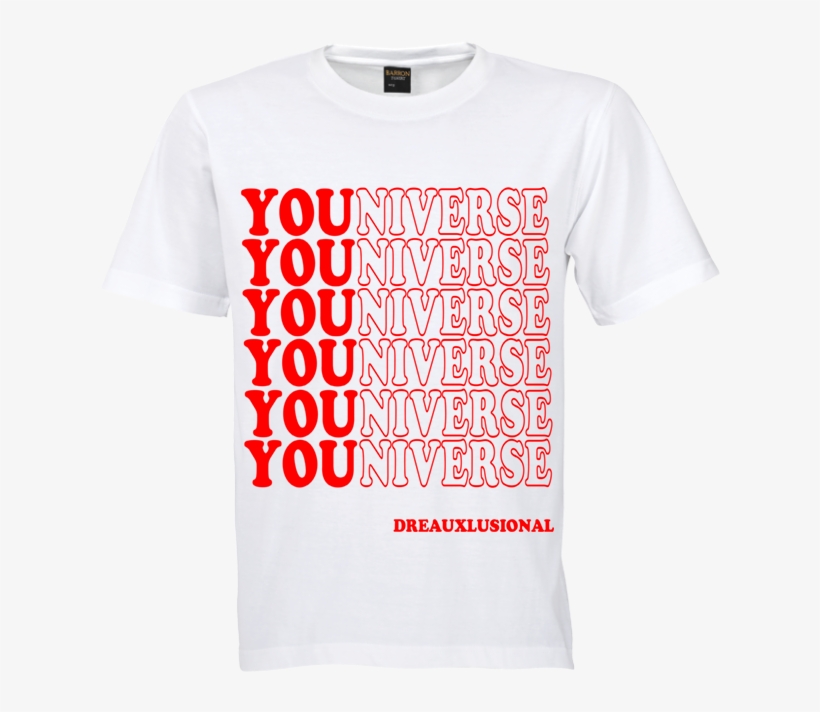 Image Of Youniverse White Tee - Lucky Me Supreme Logo, transparent png #288441