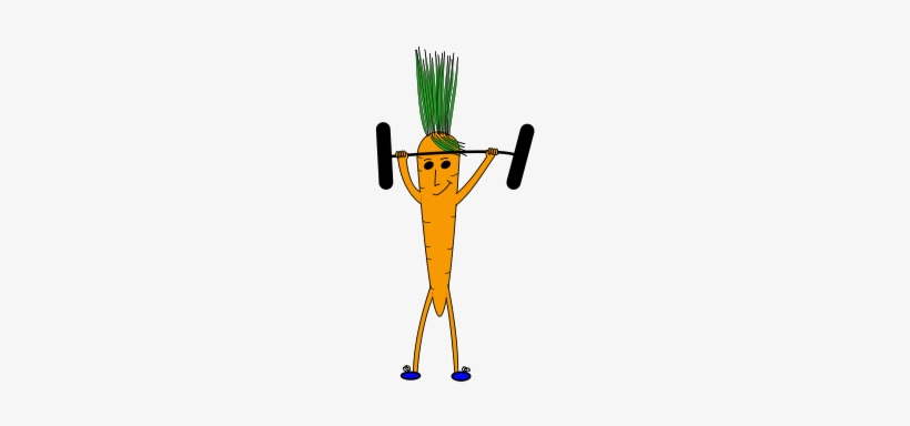 How To Set Use Weightlifting Carrot Clipart, transparent png #288731