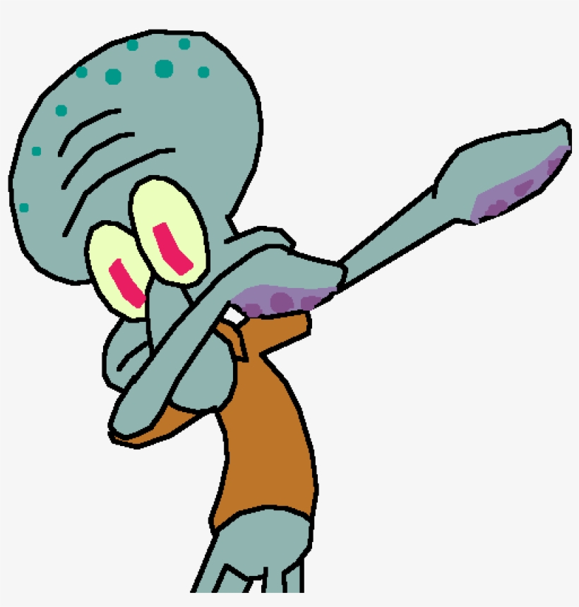 Dabbing Squidward Png - Squidward Dabbing - Free Transparent PNG Download -...