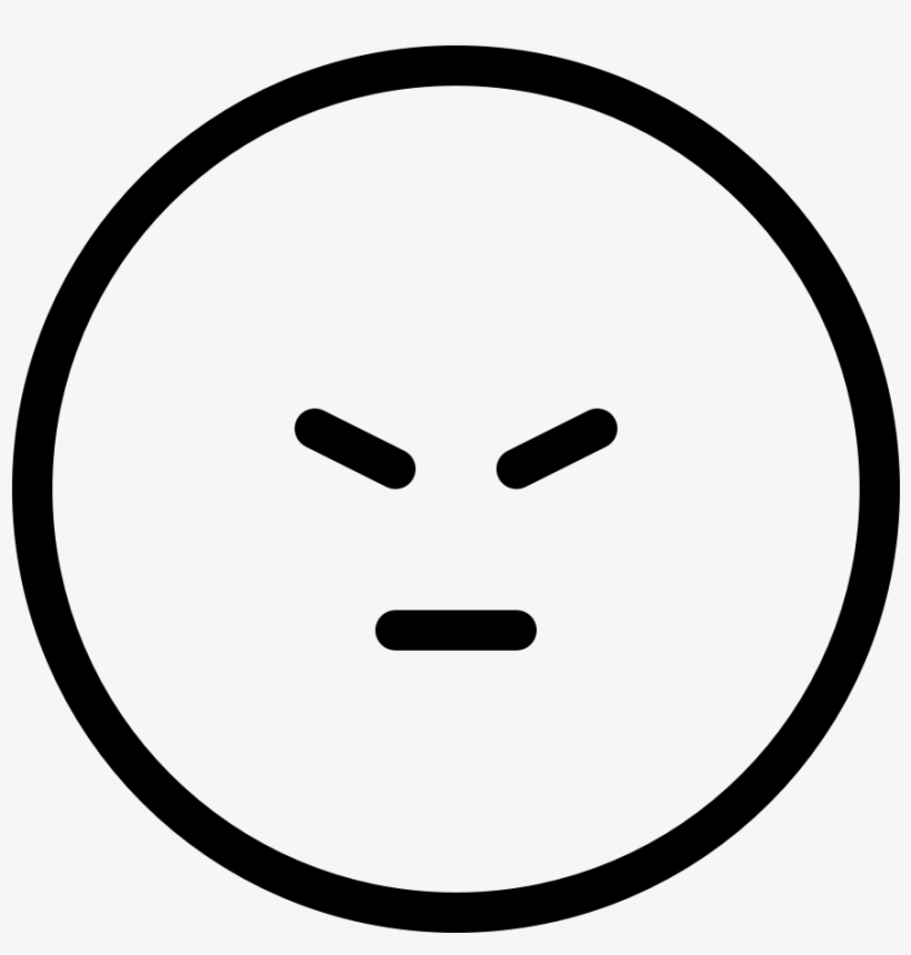 Emoji So Angry Emoji So Angry Emoji So Angry - Sad Feelings Emoji Black And White, transparent png #288835