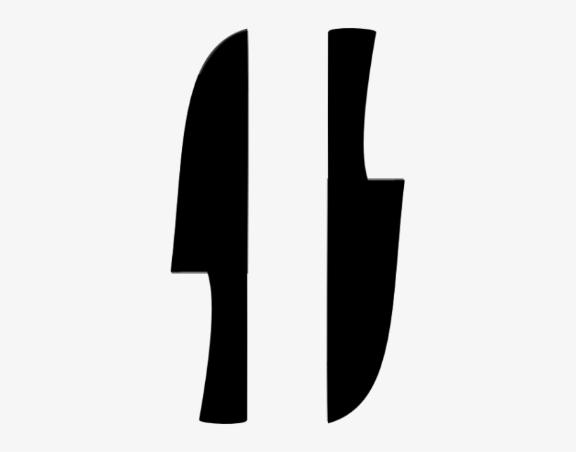 Knife Clipart Cooking - Black Clip Art Knife, transparent png #288974