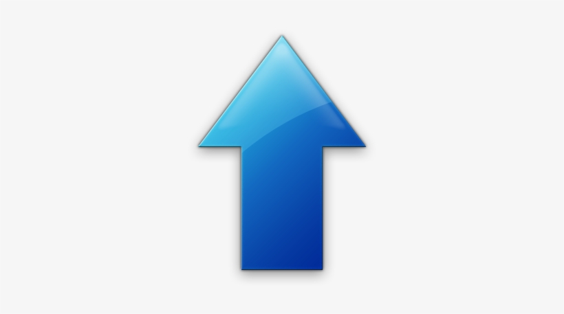 Blue Up Arrow - Blue Up Arrow Transparent, transparent png #288975