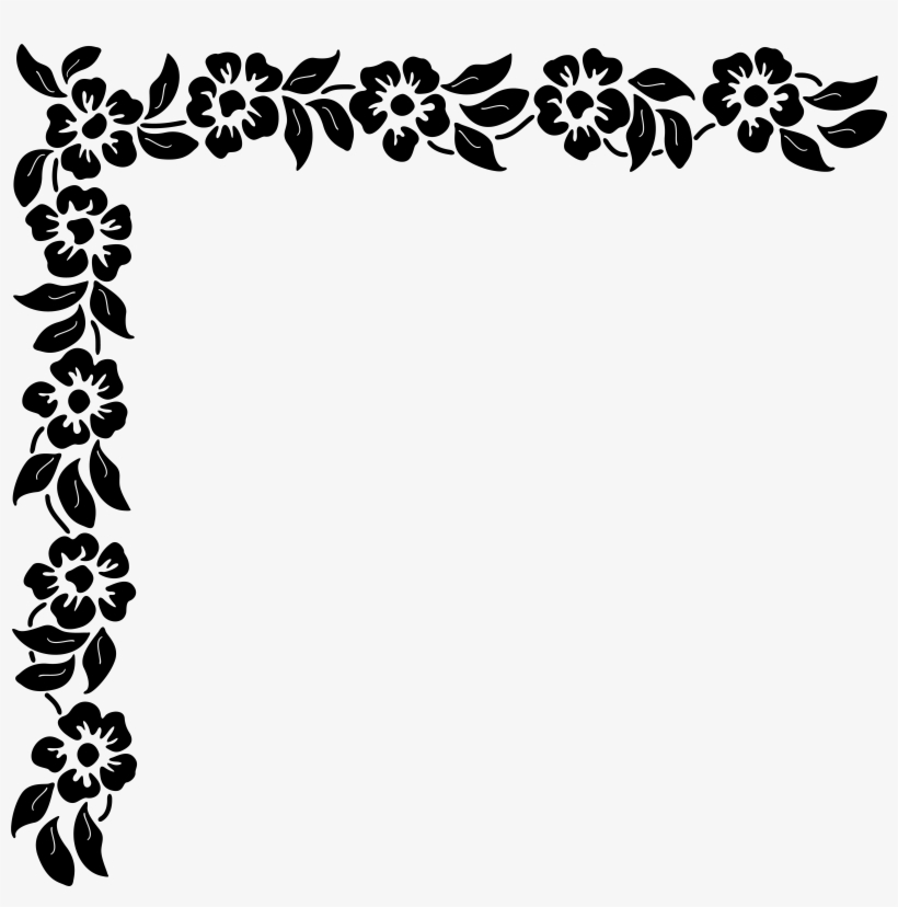 Floral Corner Png Clip Art, transparent png #289025