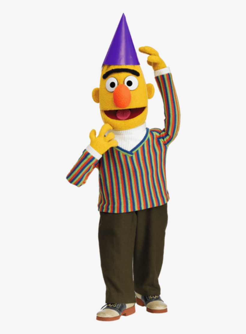 Sesame Street Bert Party Hat Png - Bert Sesame Street Birthday, transparent png #289049