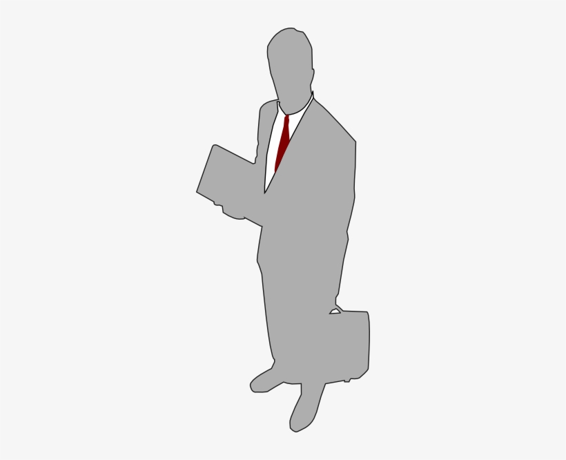 How To Set Use Grey Businessman Clipart, transparent png #289250