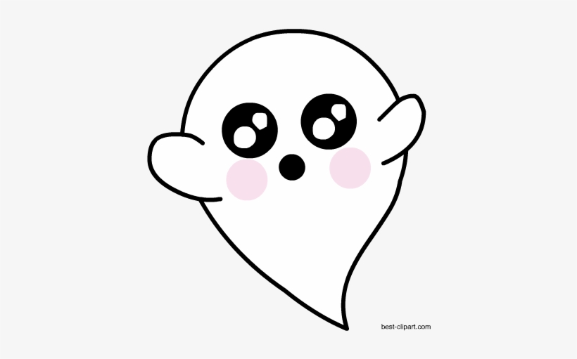 Super Cute Ghost Clip Art Free - Cute Ghost Png Transparent Background, transparent png #289468